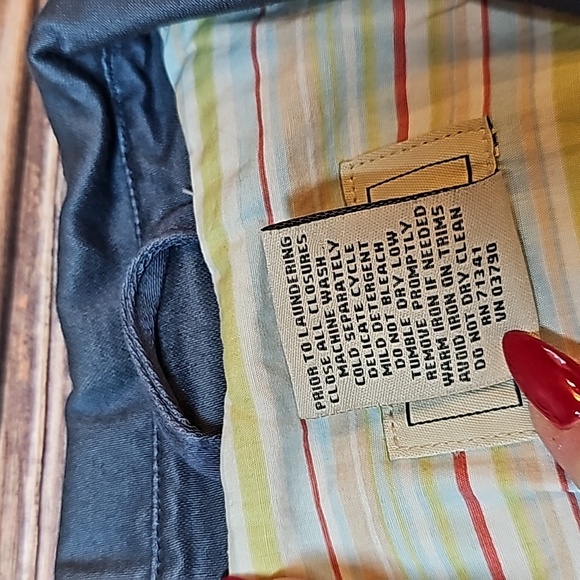 NEW VINTAGE L.L.BEAN BLUE LONG SLEEVE BUTTON-UP CROPPED JACKET - Picture 16 of 16